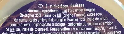 List of product ingredients Pancakes Carrefour 132 g