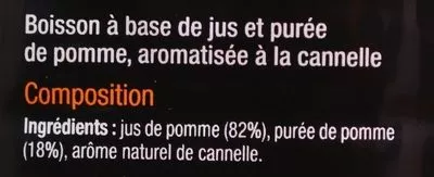 List of product ingredients Pomme à la Cannelle Carrefour Sélection, Carrefour 1 L e