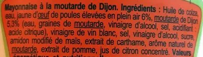 List of product ingredients Mayonnaise à la moutarde de Dijon Carrefour 237 g e