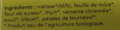 List of product ingredients Tisane Bonne Nuit Bio - 20 Sachets - Hildegarde De Bingen Aromandise 20 g