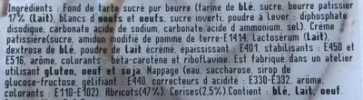 List of product ingredients Tarte citron meringuée  