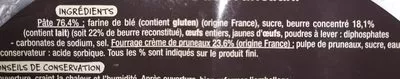 Lista de ingredientes del producto Gâteau Breton à la Crème de Pruneaux Mmm !, Auchan 400 g