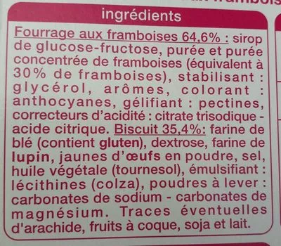 Lista de ingredientes del producto Fine Gaufrettes Auchan 160 g