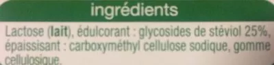 Liste des ingrédients du produit Stevia - Édulcorant de table Auchan 5,5 g