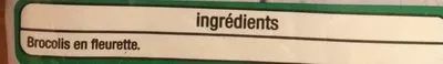 List of product ingredients Brocolis minute Auchan 