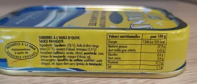 List of product ingredients Sardines Royans La belle-iloise 115 g