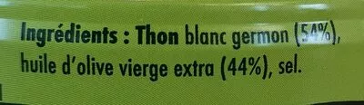 List of product ingredients Emietté de thon à l’huile d’olive vierge extra La belle-iloise 160 g
