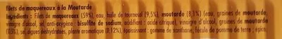 List of product ingredients Filets de maquereaux à la moutarde La Belle-Iloise 176 g
