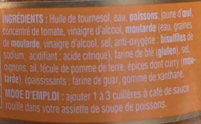 Liste des ingrédients du produit Sauce rouille La belle-iloise 80 g