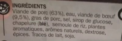 Lista de ingredientes del producto Farce à légumes Ferial, Marque Repère 800 g