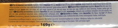 List of product ingredients Filet de Maquereau à la Moutarde  
