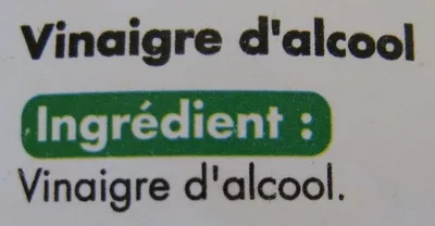 List of product ingredients Vinaigre Cristal Tous les jours, Casino 1 l