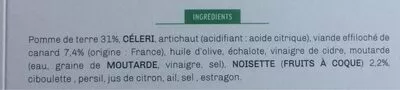 List of product ingredients Salade Campagne et son filet de canard émincé et petits légumes Kitchen Diet 270 g