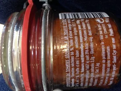 List of product ingredients Compotée de tomate séchées à la truffe d'été Artisan Popol 90 g