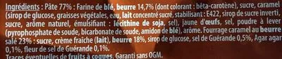 List of product ingredients Gâteau Breton Caramel Beurre Salé Ty Délice 350 g