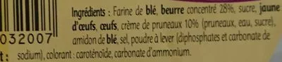 Liste des ingrédients du produit Gâteau Breton Fourré à la Crème de Pruneau Kerlann, Biscuiterie de Kerlann 430 g