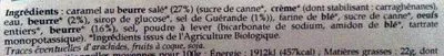 Lista de ingredientes del producto Quatre-Quarts au Caramel au Beurre Salé de Guérande Graine d’enVie, Terre et Soleil 250 g