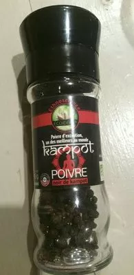 List of product ingredients Poivre noir de Kampot Ethnoscience,  Ecoidees 45 g