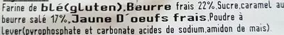 List of product ingredients Gâteau Breton Caramel au Beurre Salé Gueguen & Fils 350 g
