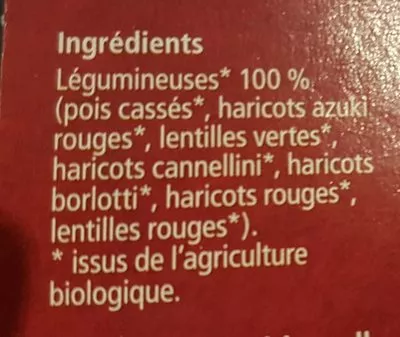 Liste des ingrédients du produit MINESTRONE DE LEGUMES  