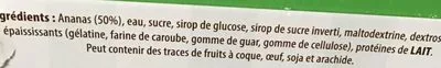 List of product ingredients Sorbet Ananas Maison de la Glace, Alfagel 330 g (1/² L)