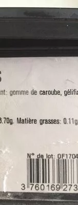 List of product ingredients Sorbet ananas La Turbine à Saveurs 720 g / 1 L