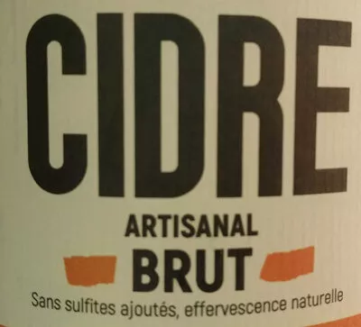 List of product ingredients Cidre brut artisanal L'atelier de la Pépie 75 cl