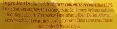 List of product ingredients Gâche Tranchée Sans marque, Biscuits Délices SARL 500 g e