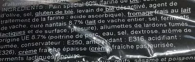 List of product ingredients Prefou cure nantais Prefou 