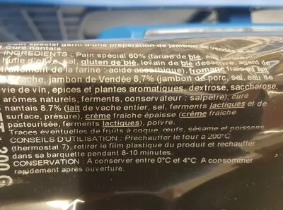 List of product ingredients Prefou au jambon de Vendée  