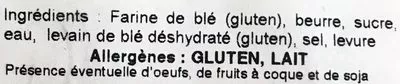 List of product ingredients Kouign Amann Terre d'Embruns 350 g