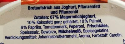Liste des ingrédients du produit Brunch Paprika & Peperoni Brunch, Edelweiss, Savencia 200g