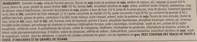 Lista de ingredientes del producto Barre repas équilibre Herbalife 392 g (7 * 56 g e)
