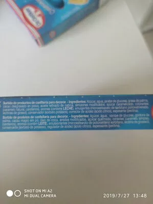 List of product ingredients Lápices pasteleros Dr. Oetker 76 g