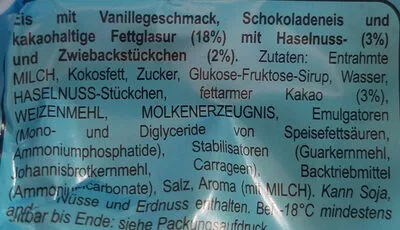 Lista de ingredientes del producto NOGGER - Das Original Danone 67 g