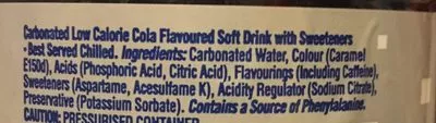 List of product ingredients Diet pepsie Pepsi cola 1.25l