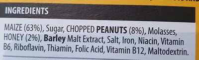 List of product ingredients Honey nut  
