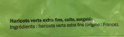 Lista de ingredientes del producto Haricots verts surgeles Freshona 750 g