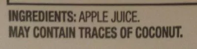 List of product ingredients Apple Cider Nature's Nectar 52 fl oz, 1.63 qt, 1.54 l