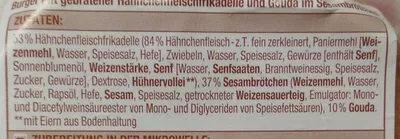 Lista de ingredientes del producto Hähnchen Burger Gut&Günstig, Edeka 2 x 150 g