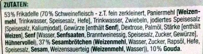 Lista de ingredientes del producto Cheeseburger Gut & Günstig 2 x 150 g = 300 g