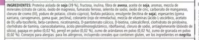 Liste des ingrédients du produit Fórmula 1 sabor a frambuesa y arándanos herbalife 550 g