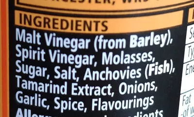 List of product ingredients Worcestershire Sauce Lea & Perrins 150 ml