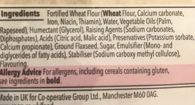 List of product ingredients 8 wraps The co-operative 