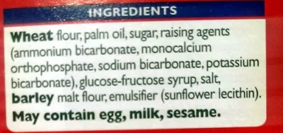 List of product ingredients Original Crackers Ritz 200 g