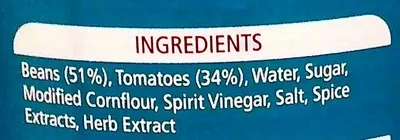 List of product ingredients Beanz Heinz 415g