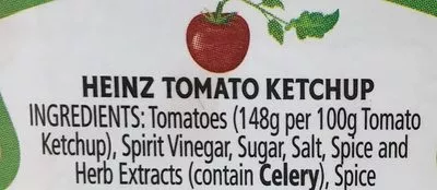 Lista de ingredientes del producto Heinz Tomato Ketchup Heinz 