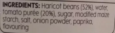 Lista de ingredientes del producto Baked Beans In Tomato Sauce Essential Waitrose 