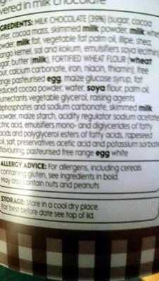 List of product ingredients chocolate mini rolls waitrose 17 units