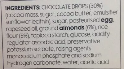 List of product ingredients 4 Chocolate brownies Waitrose 